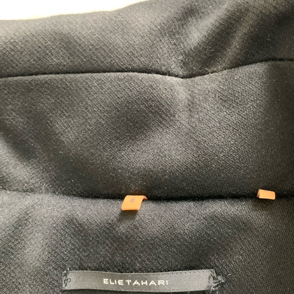 Classic Audrey, Elegant Black Virgin Wool Holiday, Dress Coat. Fits like 4/6 - Picture 10 of 10